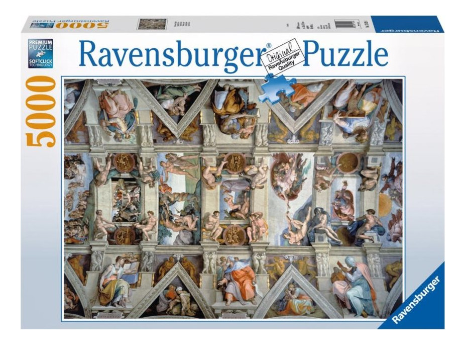 RAVENSBURGER Puzzle Sixtínska kaplnka 5000 dielikov