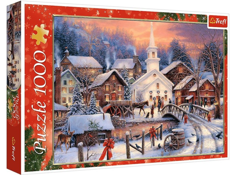 TREFL Puzzle Biele Vianoce 1000 dielikov