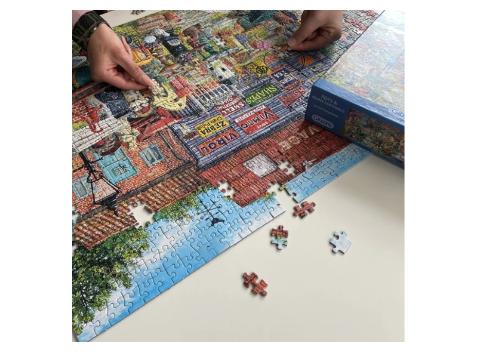 GIBSONS Puzzle Hrnce a veteš za pár drobných 1000 dielikov