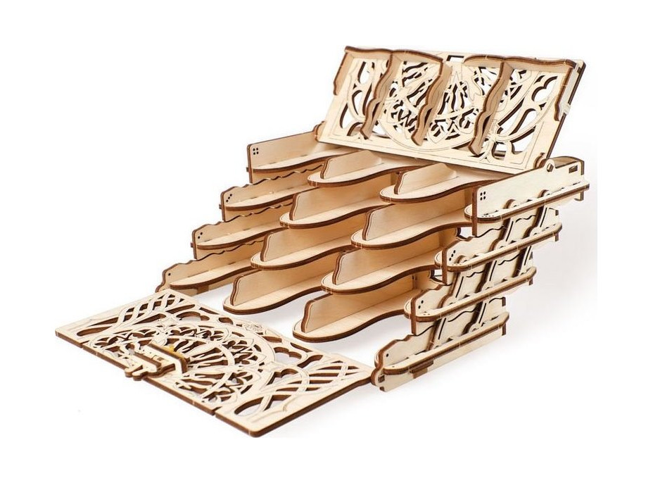 UGEARS 3D puzzle Kartový stojan 77 dielikov