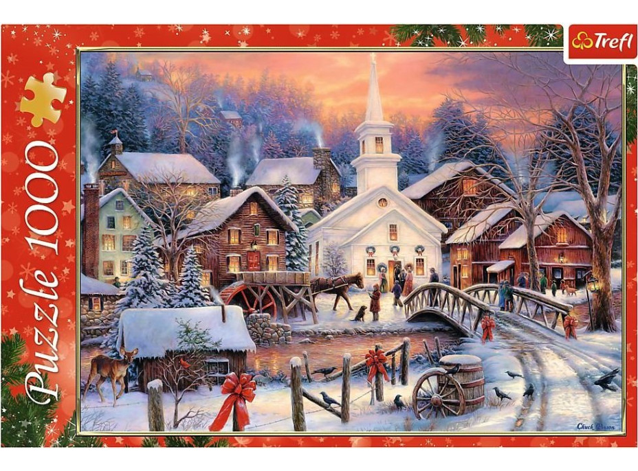 TREFL Puzzle Biele Vianoce 1000 dielikov