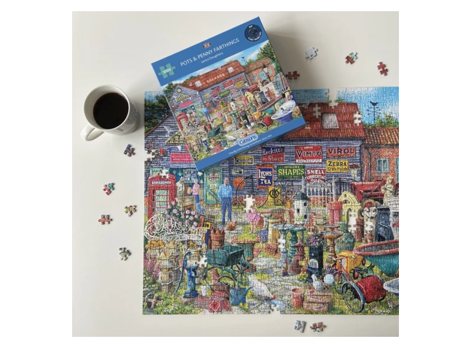 GIBSONS Puzzle Hrnce a veteš za pár drobných 1000 dielikov