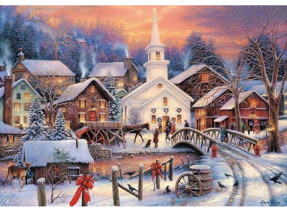 TREFL Puzzle Biele Vianoce 1000 dielikov