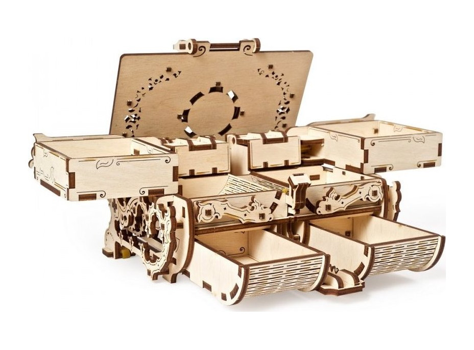 UGEARS 3D puzzle Antická šperkovnica 185 dielikov