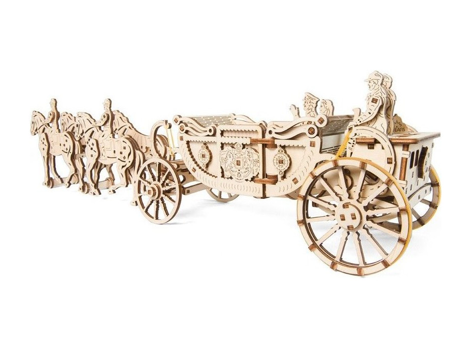UGEARS 3D puzzle Kráľovský kočiar 290 dielikov