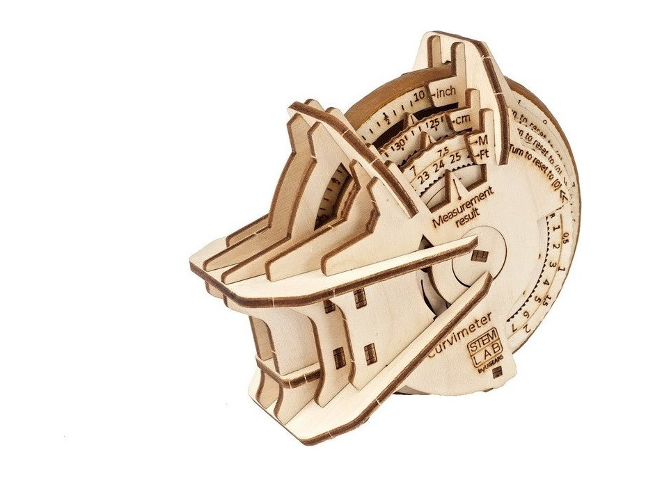 UGEARS 3D puzzle STEM LAB Curvimeter 109 dielikov