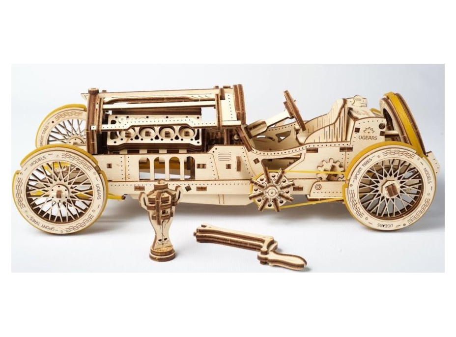 UGEARS 3D puzzle U-9 Grand Prix Auto 348 dielikov