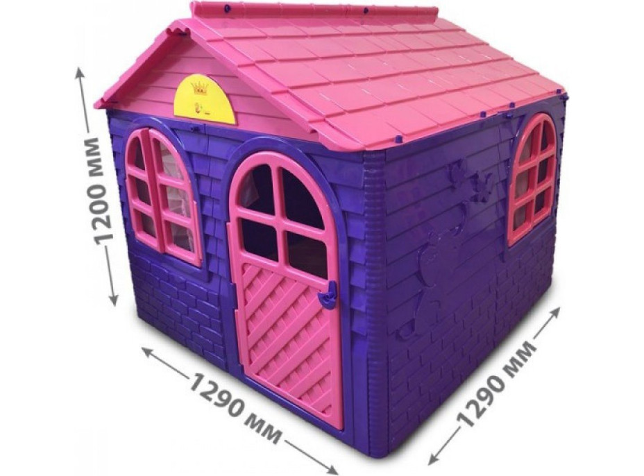 DOLONI Detský záhradný domček fialovo-ružový