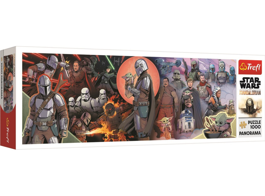 TREFL Panoramatické puzzle The Mandalorian: Dobrodružstvo 1000 dielikov