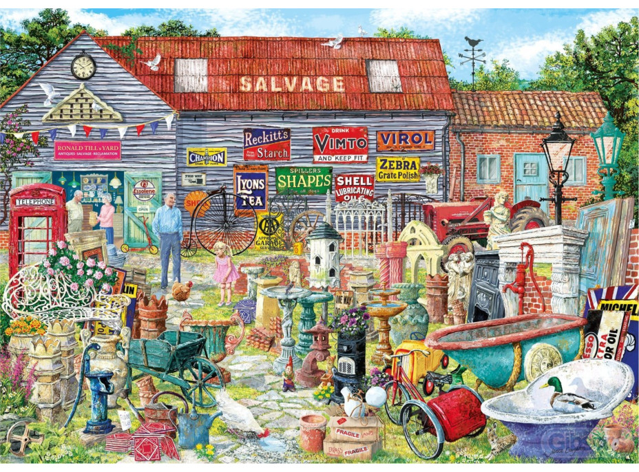 GIBSONS Puzzle Hrnce a veteš za pár drobných 1000 dielikov