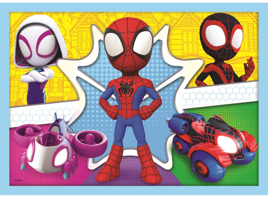TREFL Puzzle Spidey a jeho úžasní priatelia 4v1 (12,15,20,24 dielikov)