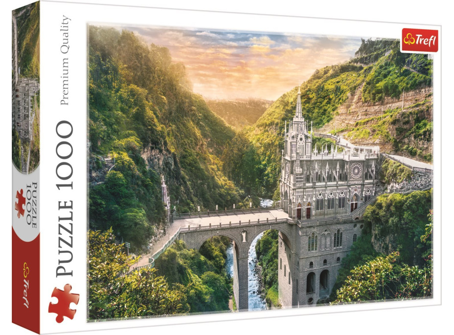 TREFL Puzzle Svätyne Las Lajas, Kolumbia 1000 dielikov