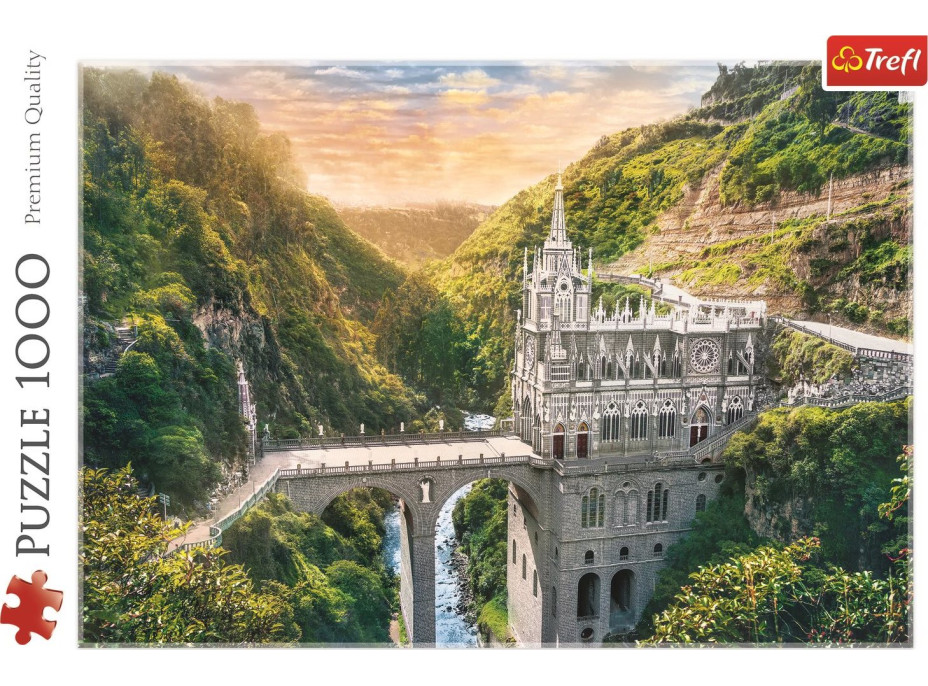 TREFL Puzzle Svätyne Las Lajas, Kolumbia 1000 dielikov