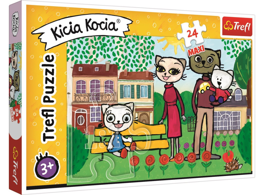 TREFL Puzzle Kicia Kocia MAXI 24 dielikov
