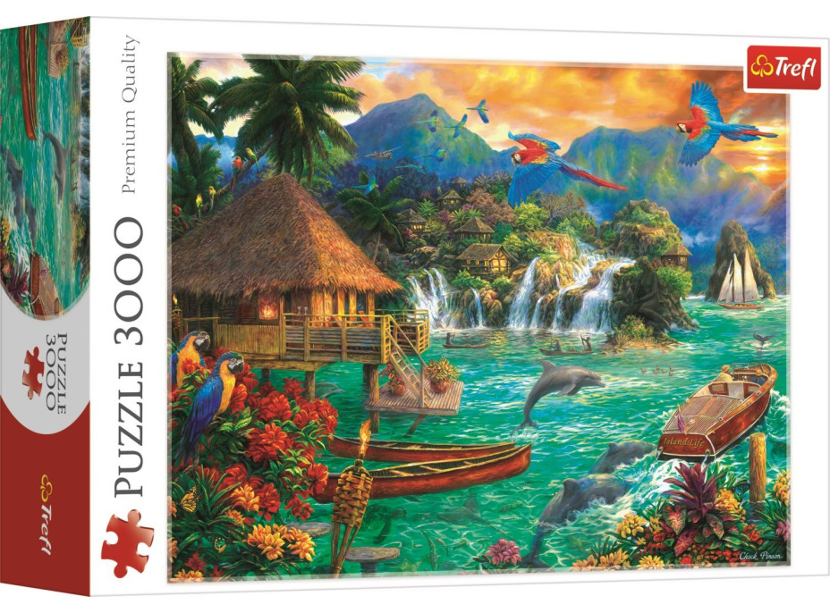 TREFL Puzzle Život na ostrove 3000 dielikov