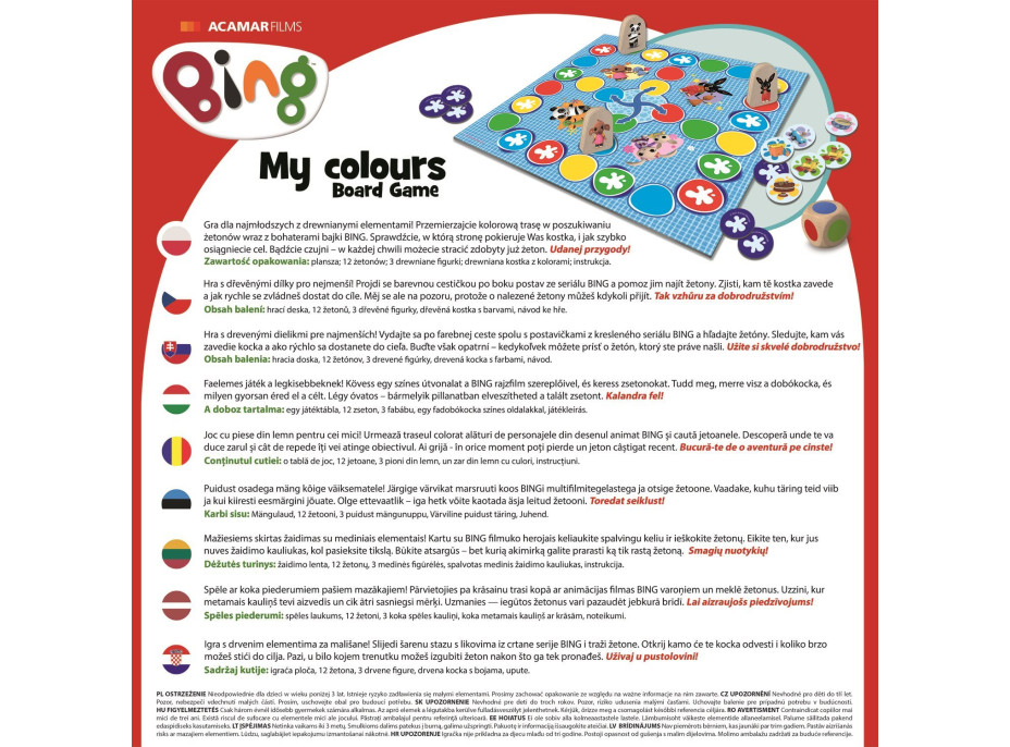 Trefl Hra Bing: My Colours