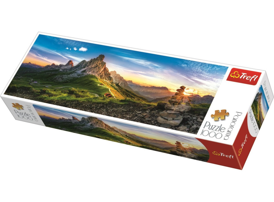 TREFL Panoramatické puzzle Passo di Giau, Dolomity 1000 dielikov