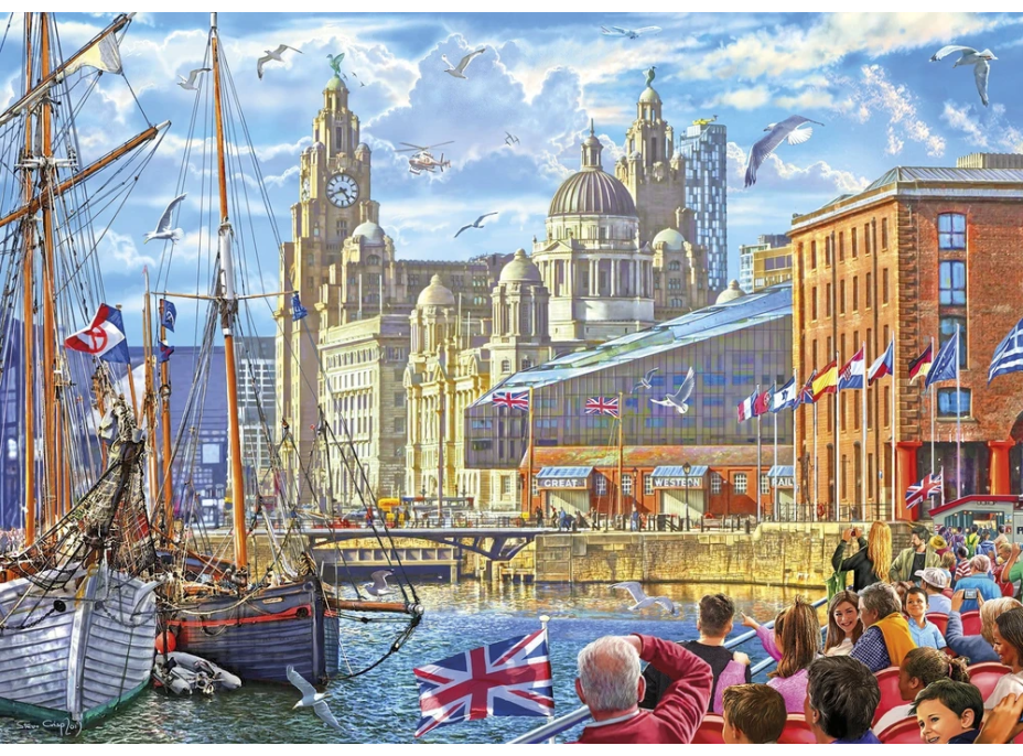 GIBSONS Puzzle Albert Dock, Liverpool 1000 dielikov