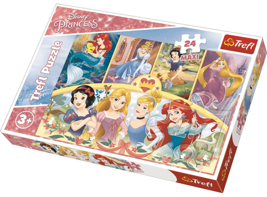 TREFL Puzzle Disney princeznej MAXI 24 dielikov
