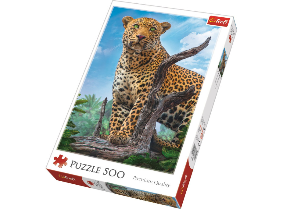 TREFL Puzzle Divoký leopard 500 dielikov