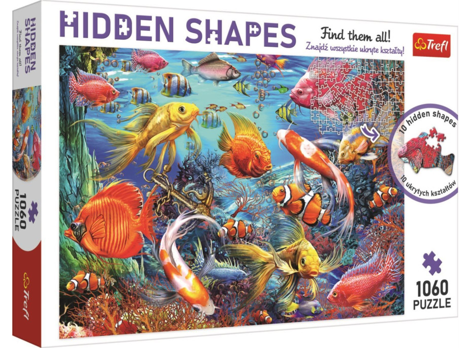 TREFL Puzzle Hidden Shapes: Podmorský život 1060 dielikov
