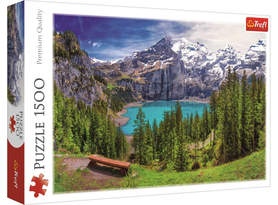 TREFL Puzzle Jazero Oeschinen, Alpy 1500 dielikov