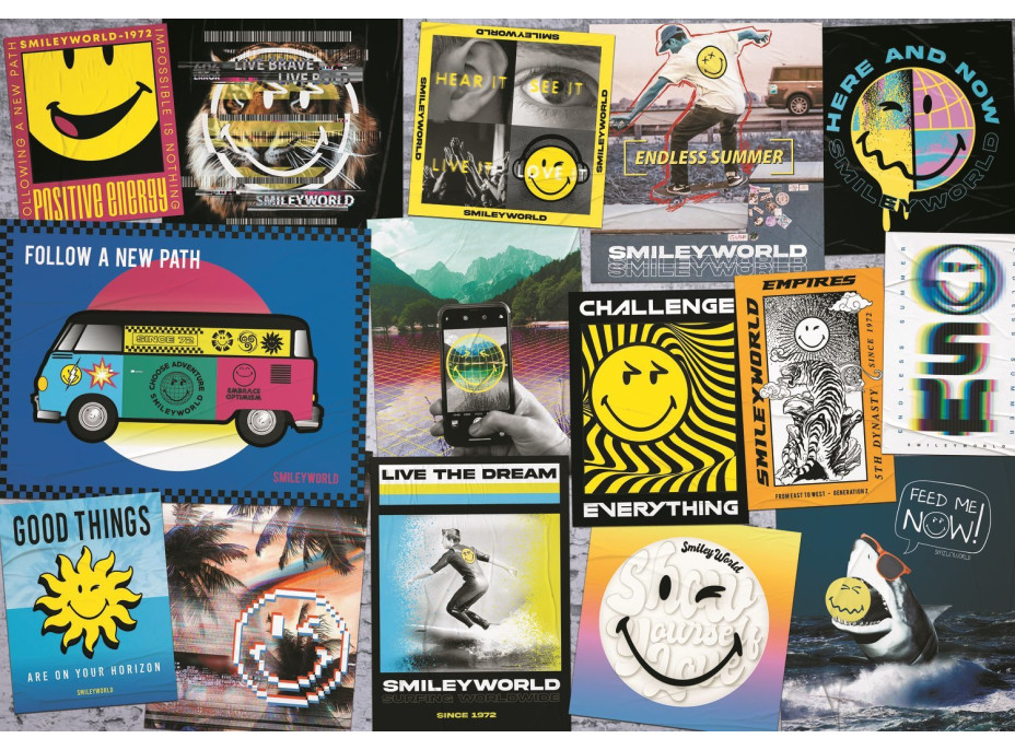 TREFL Puzzle Smiley: Lepší deň so Smiley 1000 dielikov