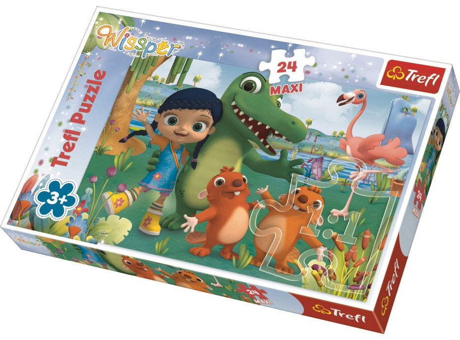 TREFL Puzzle Wissper a zvierací priatelia MAXI 24 dielikov