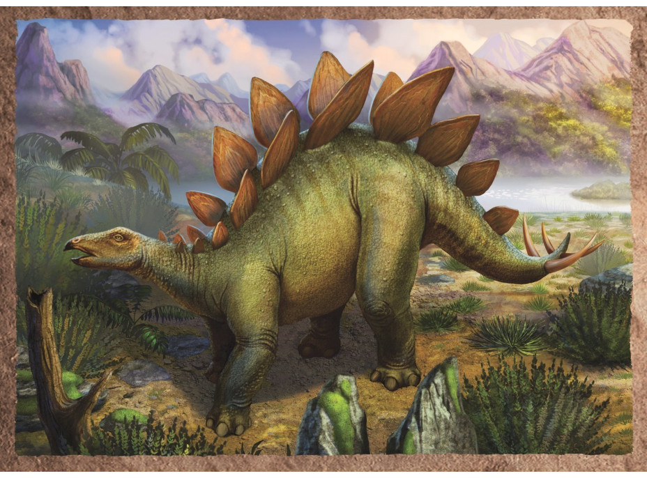 TREFL Puzzle Zaujímaví dinosaury 4v1 (35,48,54,70 dielikov)