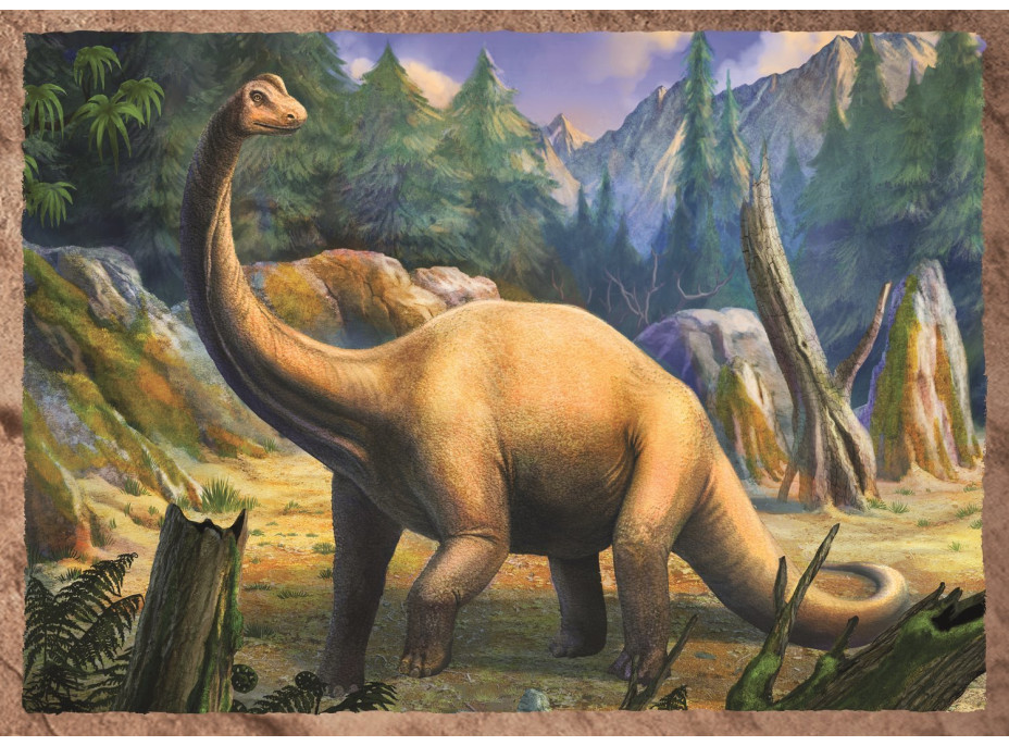 TREFL Puzzle Zaujímaví dinosaury 4v1 (35,48,54,70 dielikov)