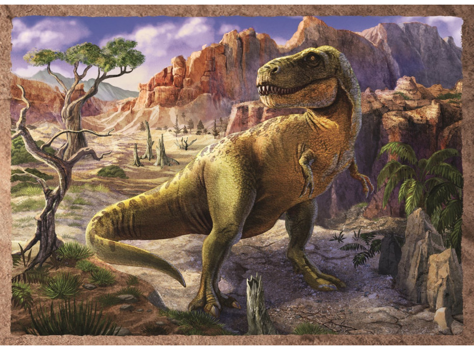 TREFL Puzzle Zaujímaví dinosaury 4v1 (35,48,54,70 dielikov)