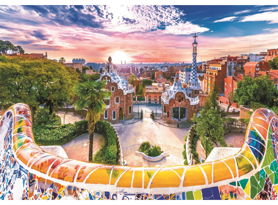 TREFL Puzzle Západ slnka nad Barcelonou, Španielsko 1000 dielikov