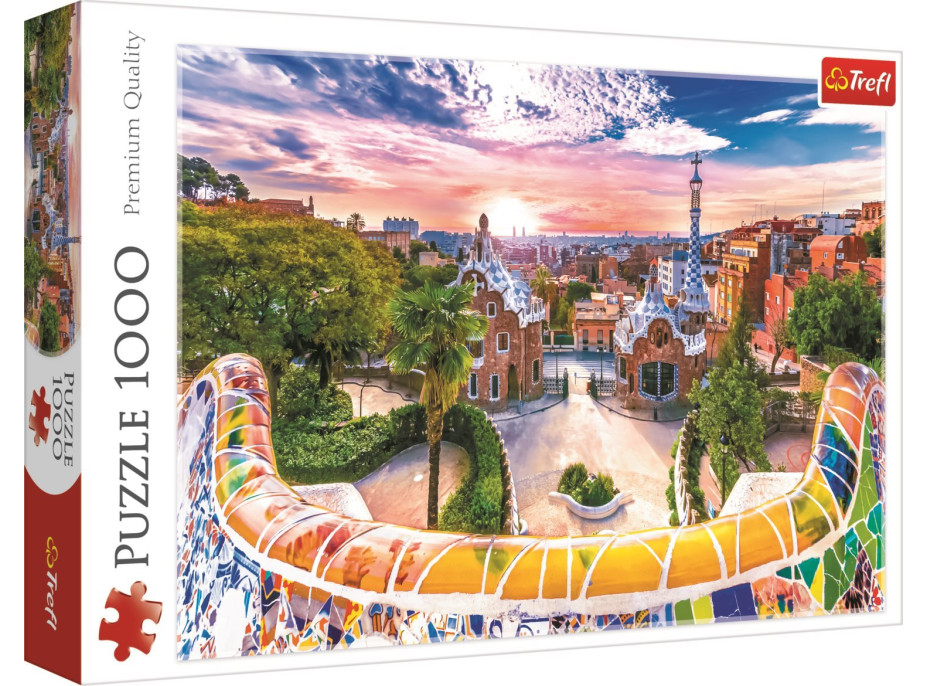 TREFL Puzzle Západ slnka nad Barcelonou, Španielsko 1000 dielikov