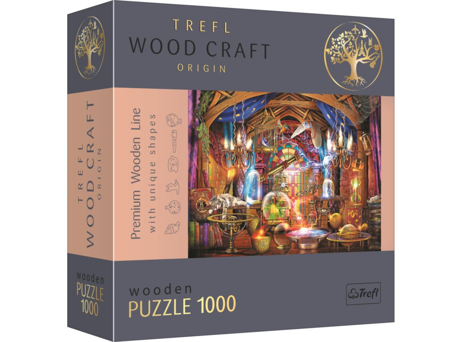 TREFL Wood Craft Origin puzzle Čarovná komnata 1000 dielikov