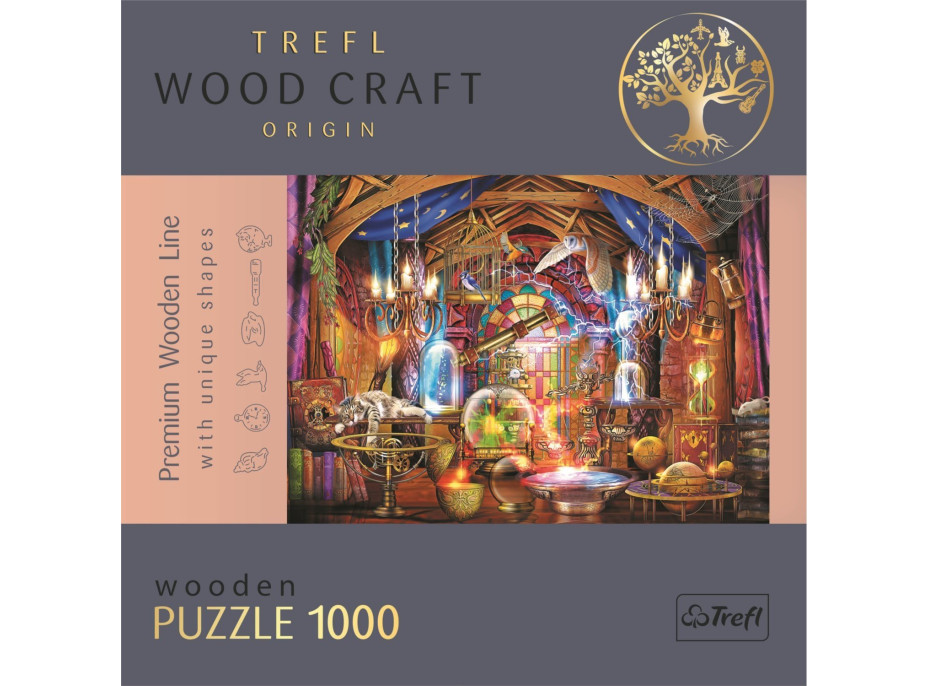 TREFL Wood Craft Origin puzzle Čarovná komnata 1000 dielikov