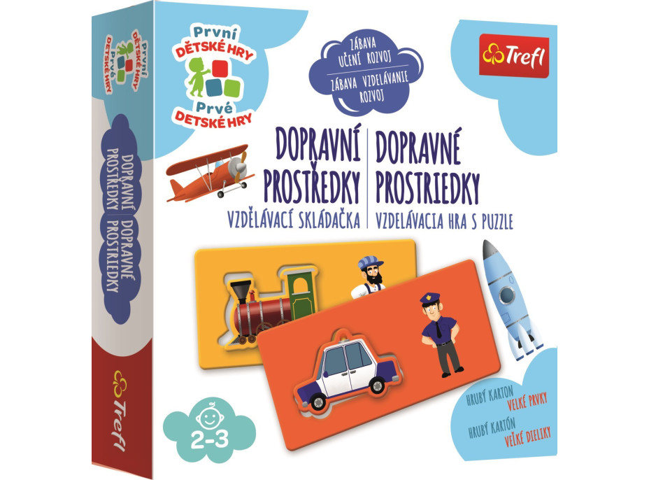 TREFL Prvé detské hry: Dopravné prostriedky