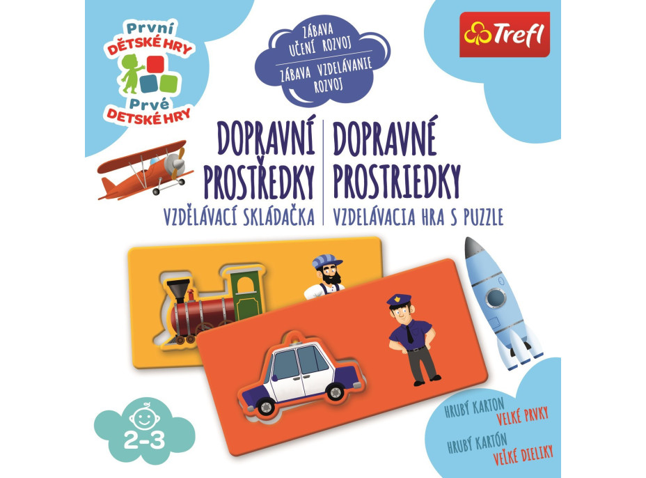 TREFL Prvé detské hry: Dopravné prostriedky