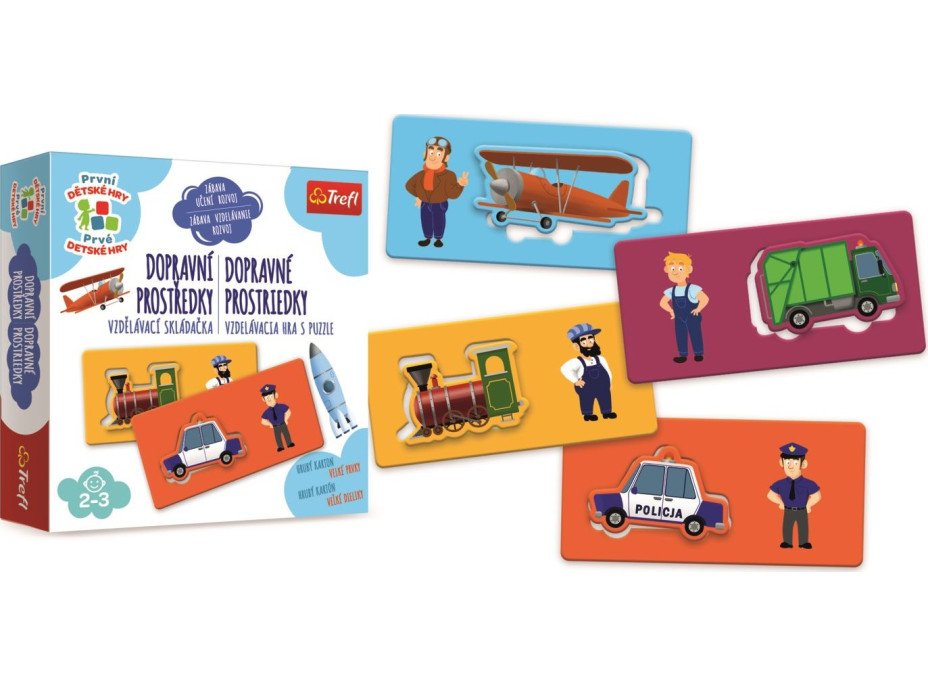 TREFL Prvé detské hry: Dopravné prostriedky