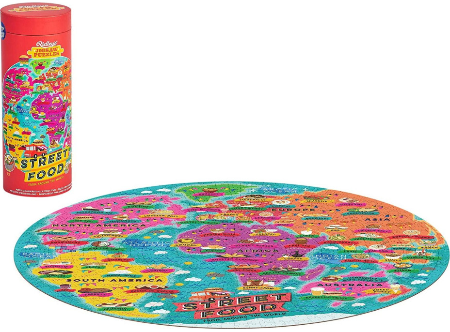 RIDLEY&#39;S GAMES Okrúhle puzzle Pre milovníkov rýchleho občerstvenia 1000 dielikov