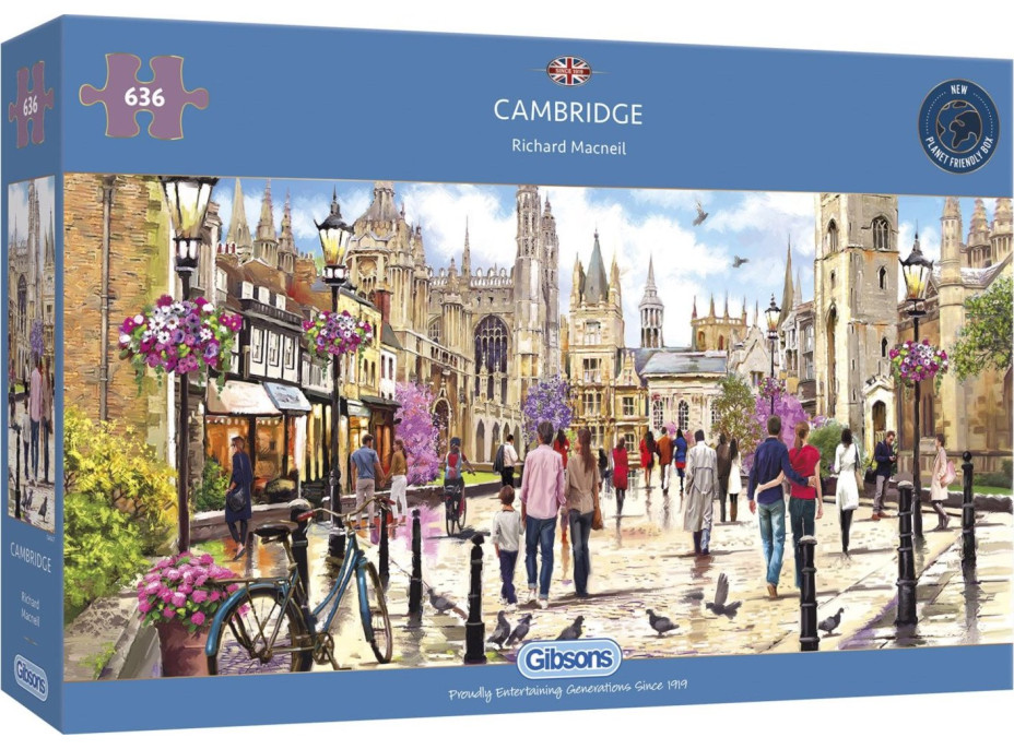 GIBSONS Panoramatické puzzle Cambridge 636 dielikov