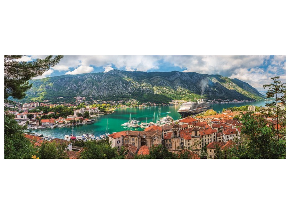 TREFL Panoramatické puzzle Kotor, Čierna Hora 500 dielikov