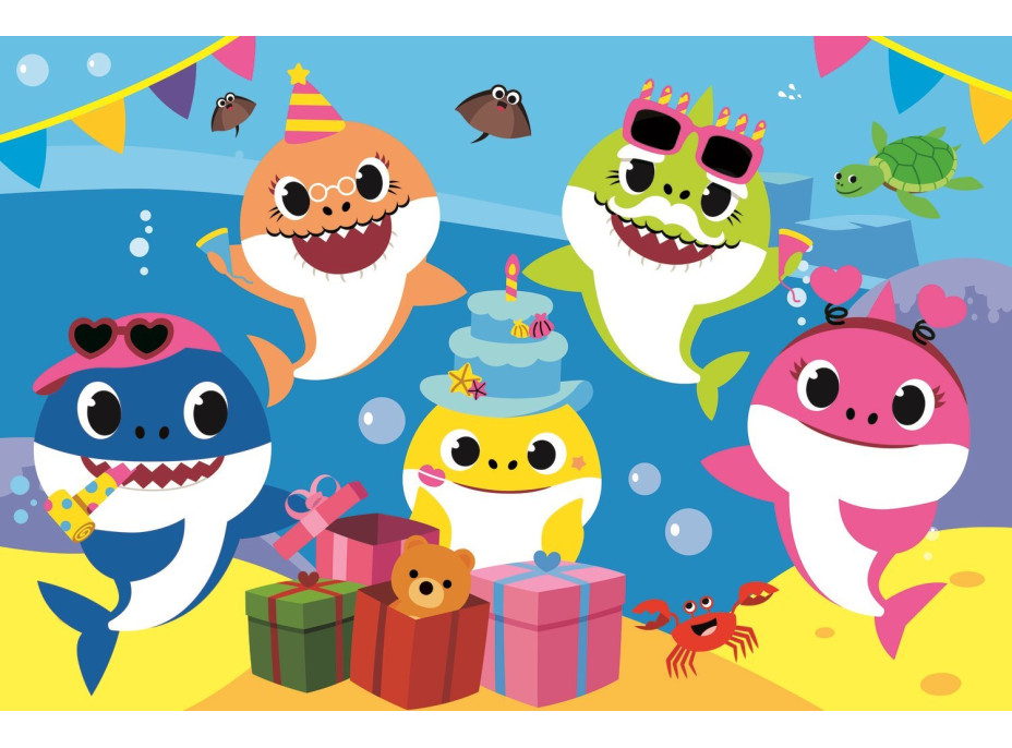 TREFL Puzzle Baby Shark: Oslava MAXI 24 dielikov