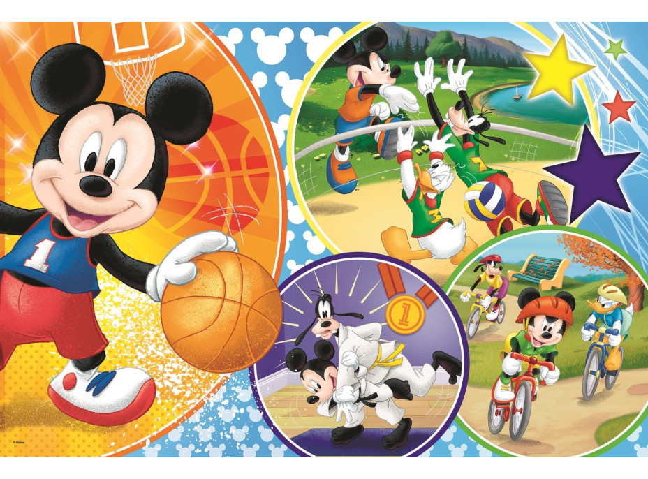 TREFL Puzzle Mickey Mouse športuje MAXI 24 dielikov