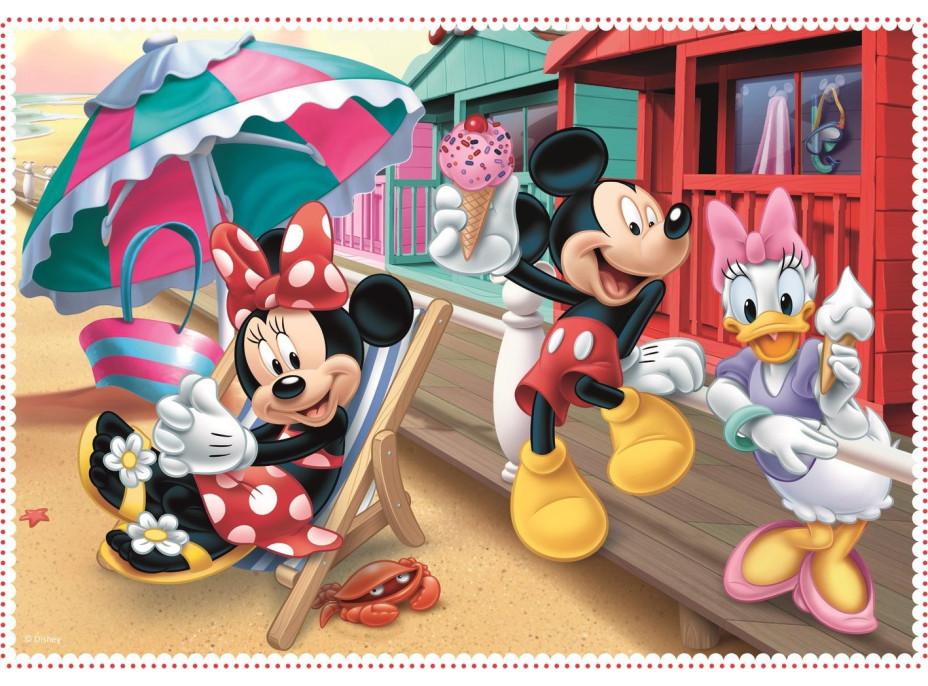 TREFL Puzzle Minnie s priateľmi 4v1 (12,15,20,24 dielikov)