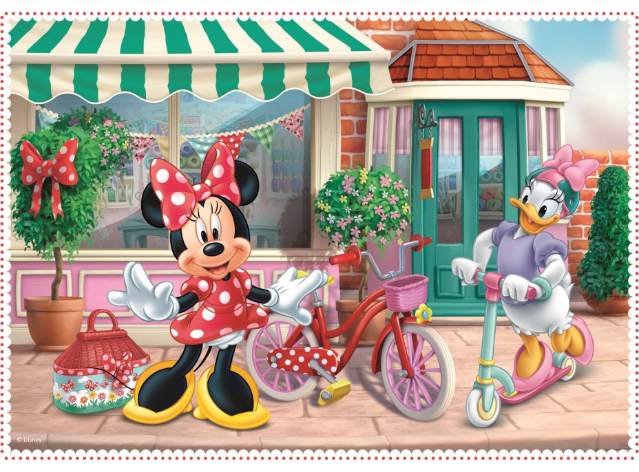 TREFL Puzzle Minnie s priateľmi 4v1 (12,15,20,24 dielikov)