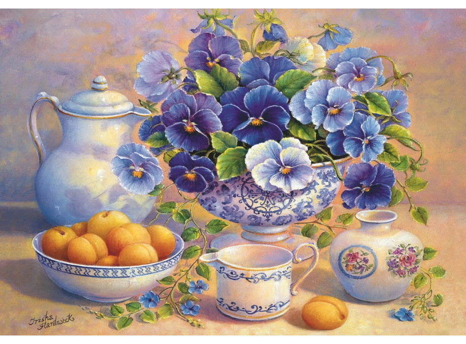 TREFL Puzzle Modrá kytica 1000 dielikov