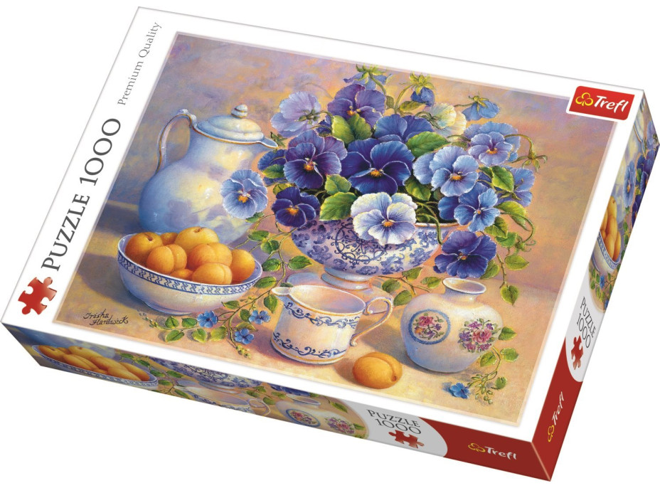 TREFL Puzzle Modrá kytica 1000 dielikov