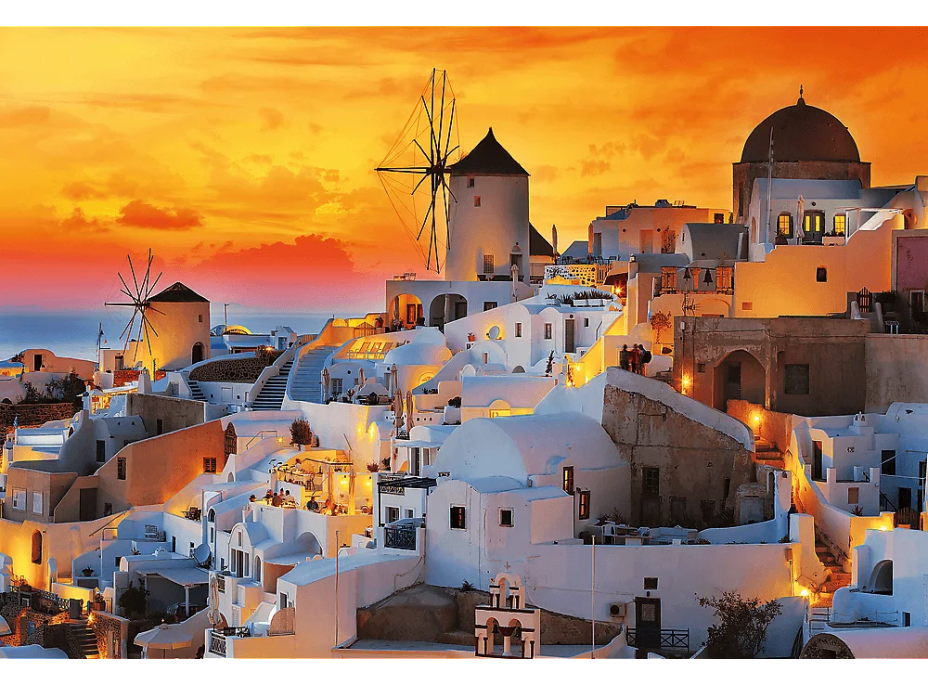 TREFL Puzzle UFT Romantic Sunset: Oia, Santorini 1500 dielikov