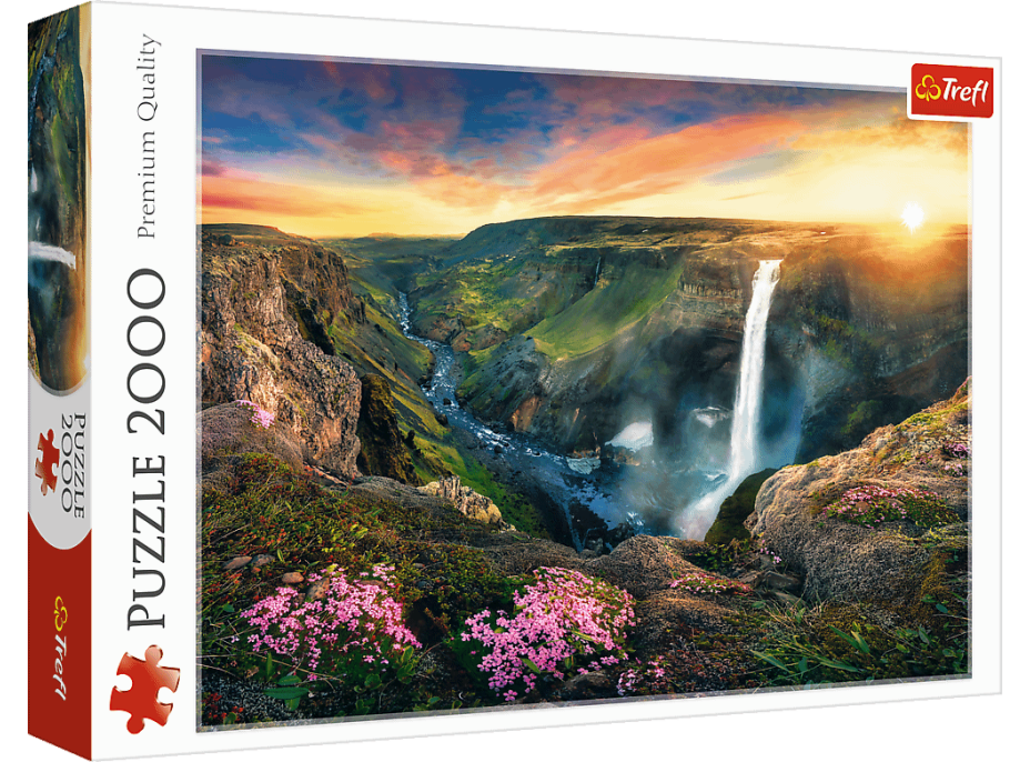 TREFL Puzzle Vodopád Háifoss, Island 2000 dielikov