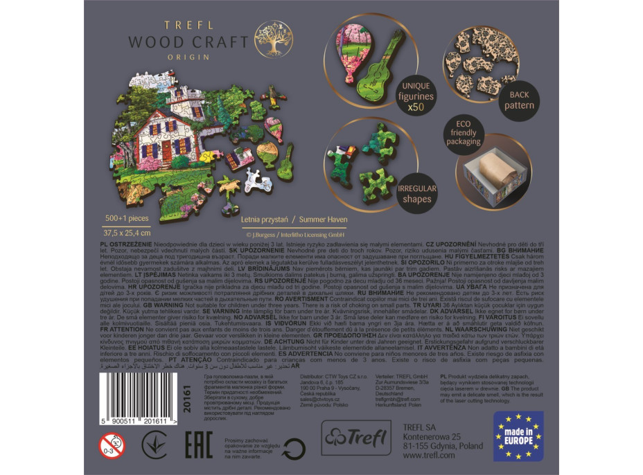 Trefl Wood Craft Origin puzzle Letné útočisko 501 dielikov